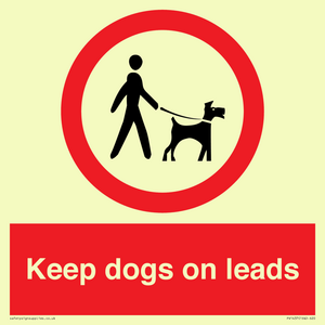 PV1437: Keep dogs on leads