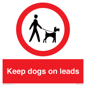 PV1437: Keep dogs on leads