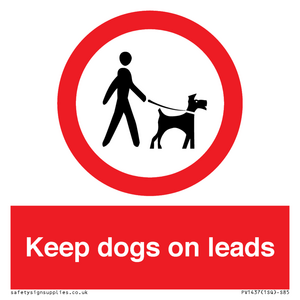 PV1437: Keep dogs on leads