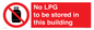 PV14792: No LPG to be stored in this building