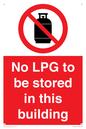 PV14792: No LPG to be stored in this building