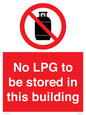 PV14792: No LPG to be stored in this building