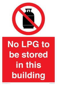 PV14792: No LPG to be stored in this building