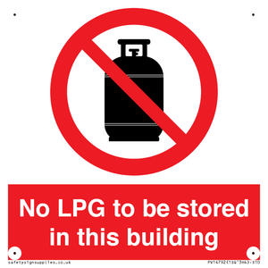PV14792: No LPG to be stored in this building