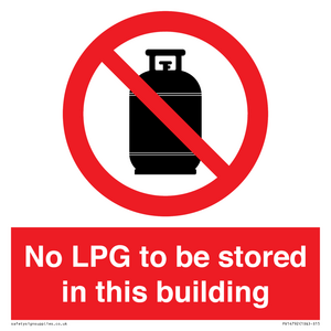 PV14792: No LPG to be stored in this building