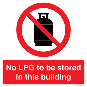 PV14792: No LPG to be stored in this building