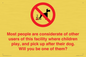 PV14828: Most people pick up their dog's poo