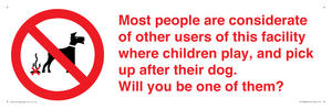 PV14828: Most people pick up their dog's poo