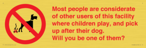 PV14828: Most people pick up their dog's poo