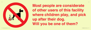 PV14828: Most people pick up their dog's poo