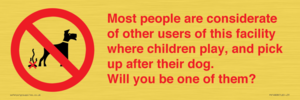 PV14828: Most people pick up their dog's poo