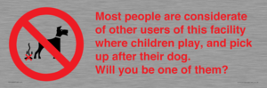 PV14828: Most people pick up their dog's poo