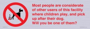 PV14828: Most people pick up their dog's poo