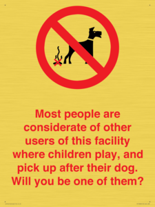 PV14828: Most people pick up their dog's poo