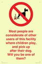 PV14828: Most people pick up their dog's poo