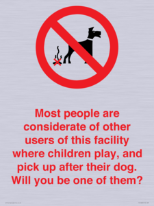 PV14828: Most people pick up their dog's poo