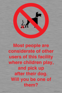 PV14828: Most people pick up their dog's poo