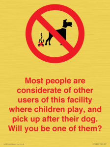 PV14828: Most people pick up their dog's poo