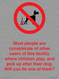 PV14828: Most people pick up their dog's poo