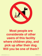 PV14828: Most people pick up their dog's poo