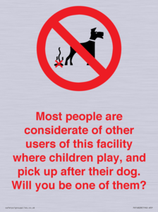 PV14828: Most people pick up their dog's poo