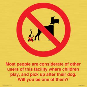 PV14828: Most people pick up their dog's poo