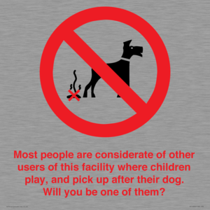 PV14828: Most people pick up their dog's poo