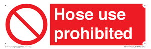 PV15030: Hose use prohibited