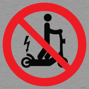 PV15293: No e-scooters symbol only