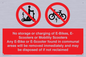PV15295: No storage or charging of E-Bikes, E-Scooters, Mobility Scooters