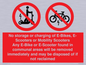 PV15295: No storage or charging of E-Bikes, E-Scooters, Mobility Scooters