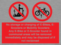PV15295: No storage or charging of E-Bikes, E-Scooters, Mobility Scooters