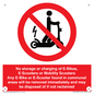 PV15295: No storage or charging of E-Bikes, E-Scooters, Mobility Scooters