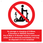 PV15295: No storage or charging of E-Bikes, E-Scooters, Mobility Scooters