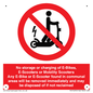 PV15295: No storage or charging of E-Bikes, E-Scooters, Mobility Scooters