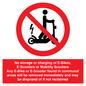 PV15295: No storage or charging of E-Bikes, E-Scooters, Mobility Scooters