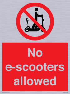 PV15300: No e-scooters allowed