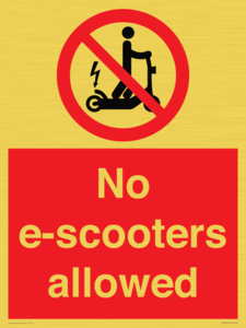 PV15300: No e-scooters allowed