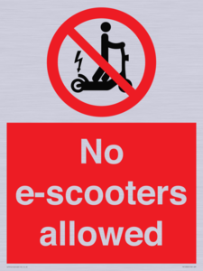 PV15300: No e-scooters allowed