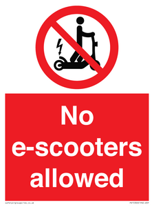 PV15300: No e-scooters allowed
