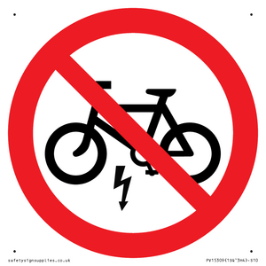 PV15309: P946 Prohibition: No electric bikes symbol only