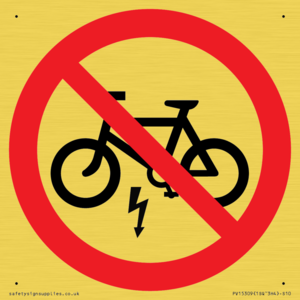 PV15309: P946 Prohibition: No electric bikes symbol only