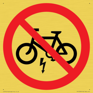 PV15309: P946 Prohibition: No electric bikes symbol only