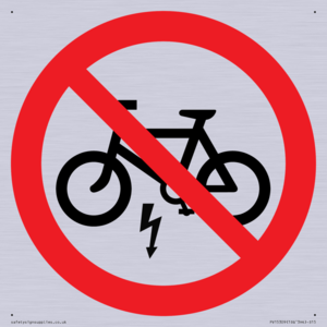 PV15309: P946 Prohibition: No electric bikes symbol only
