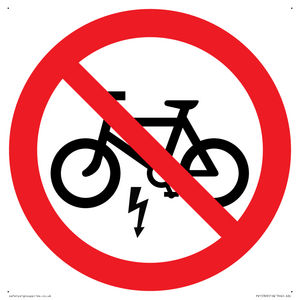 PV15309: P946 Prohibition: No electric bikes symbol only