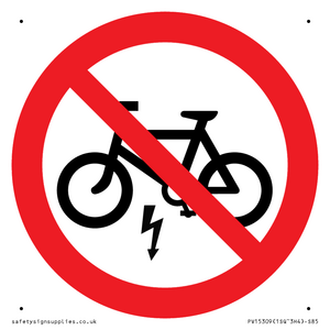 PV15309: P946 Prohibition: No electric bikes symbol only
