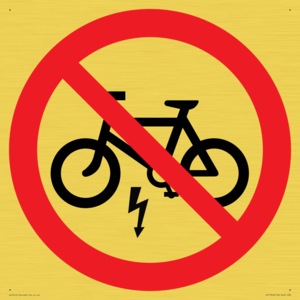 PV15309: P946 Prohibition: No electric bikes symbol only
