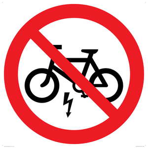 PV15309: P946 Prohibition: No electric bikes symbol only