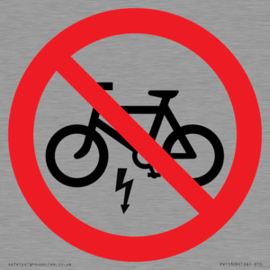 PV15309: P946 Prohibition: No electric bikes symbol only