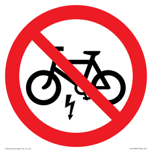 PV15309: P946 Prohibition: No electric bikes symbol only